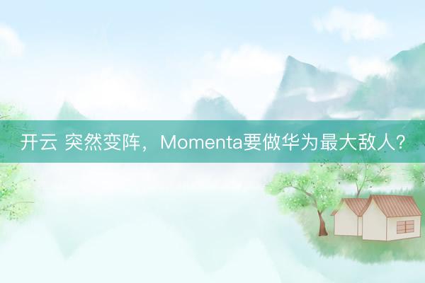 开云 突然变阵，Momenta要做华为最大敌人？